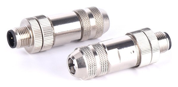M12 Assembly Metal Male Plug IP67 Waterproof A B D Code 3 4 5 8 12 Cores Shielded Industrial Connector MR-M12-FW-08