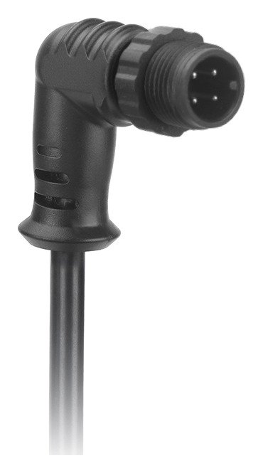 M12 Male Overmold 3-17Pin Elbow Plastic NEMA2000 IP67 Waterproof Connector With Extension Cable MR-M12-GN-01