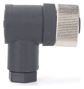 M12 Female 3 4 5 8 12Pin Electrical A B D Code Right Angle Plug Circular Connector MR-M12-GN-02