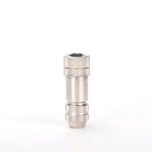 M12 3 4 5pin Waterproof Metal Female Plug Assembly Screw Threaded Sensor Connectors MR-M12-GN-03