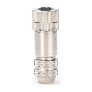 MR-M12-GN-03 - M12 3 4 5pin Waterproof Metal Female Plug Assembly Screw Threaded Sensor Connectors