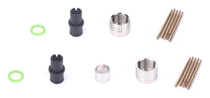 M12 Female Molded Cable Straight IP68/IP67 Waterproof Shielding Circular Connector MR-M12-OC-02
