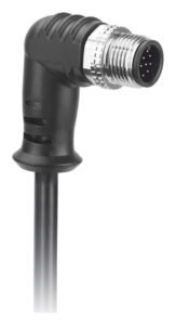 M12 Male 90 degree IP68/IP67 Shielded 3 4 5 8 12 17Pin Waterproof Connector With Extension Cable MR-M12-OC-07