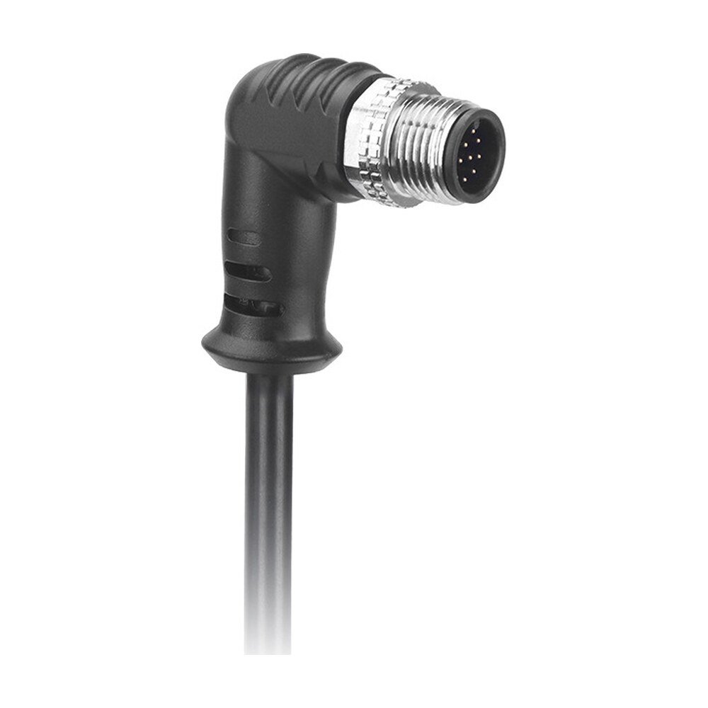 M12 Male 90 degree IP68/IP67 Shielded 3 4 5 8 12 17Pin Waterproof Connector With Extension Cable MR-M12-OC-07