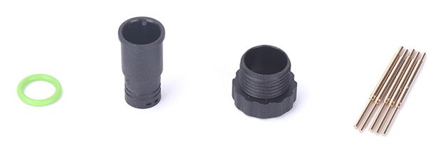 M12 Male Molded 3-17Pin Straight Plastic NEMA2000 IP67 Waterproof Connector With Extension Cable MR-M12-OC-11-RL