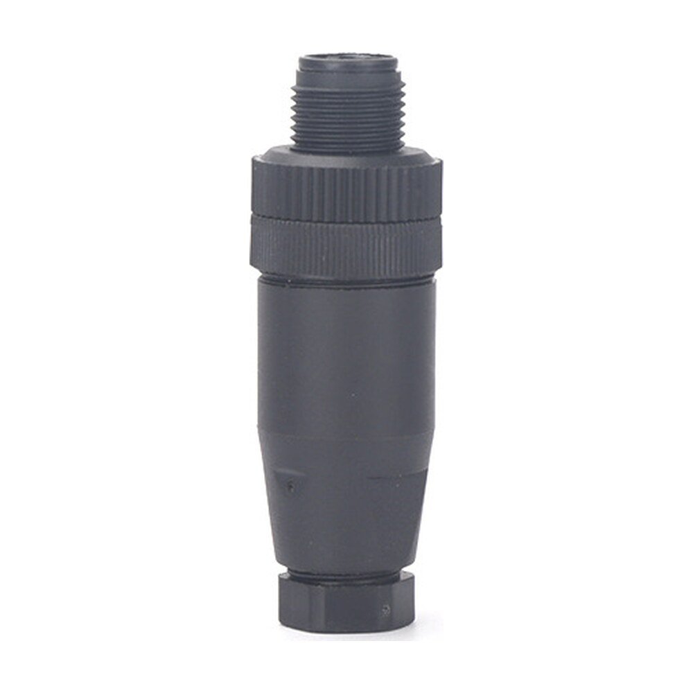Waterproof M12 Male Straight Plastic Plug Cable Assembly Connector for Industrial Automation MR-M12-OC-12