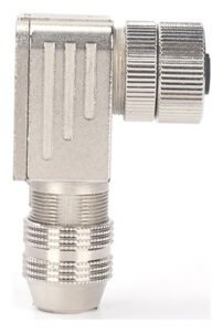 M12 Metal Assembly Female Elbow IP68 Aviation Cable Shielded Waterproof Circular Connector MR-M12-OC-13