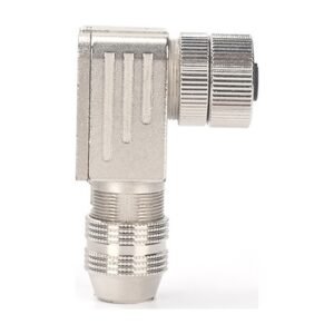 MR-M12-OC-13 - M12 Metal Assembly Female Elbow IP68 Aviation Cable Shielded Waterproof Circular Connector