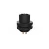 M12 Female Panel Mount Rear Fastened Plastic Waterproof Electrical Connector Plug MR-M12-PM-01