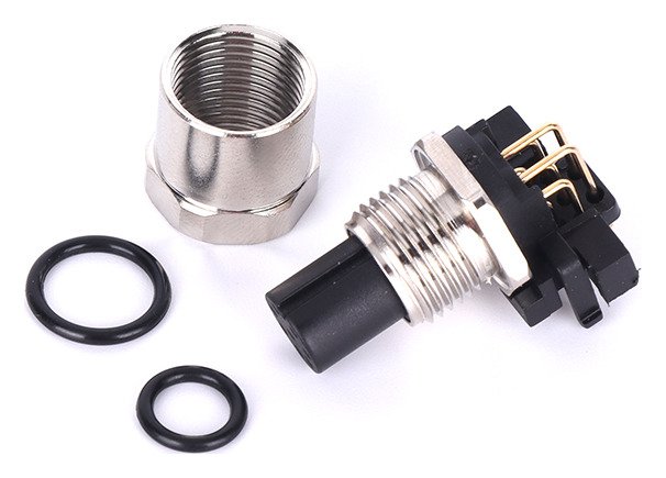 M12 Female Panel Mount 90 Degree PCB Electrical Waterproof Connector MR-M12-PM-04