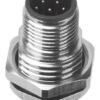 M12 Male Panel Mount Front Fastened Waterproof Electrical Connector With Thread M16X1.5 MR-M12-PM-07