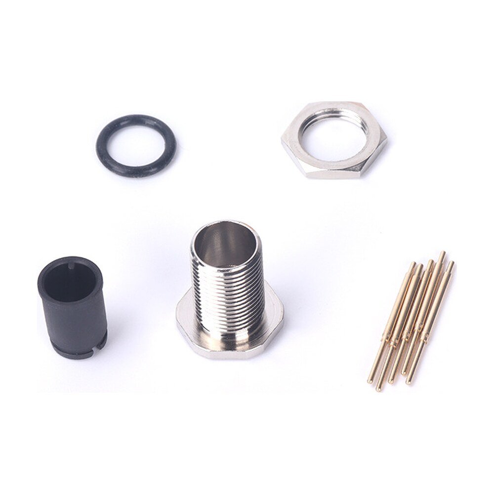 M12 Male Panel Mount Front Fastened PCB Type Waterproof electrical Socket MR-M12-PM-22