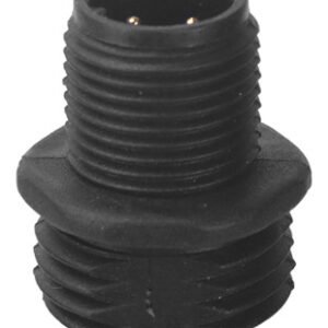 M12 Male Panel Mount Rear Fastened Plastic Waterproof Electrical Connector MR-M12-PM-08