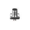 M12 Male Panel Mount Square Flange Waterproof electrical Socket MR-M12-PM-11