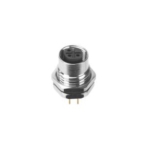 M12 Female Panel Mount Front Fastened Waterproof Electrical Socket With Thread M16X1.5 MR-M12-PM-14