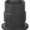 M12 Female Panel Mount Front Fastened Plastic Waterproof Electrical Connector MR-M12-PM-15