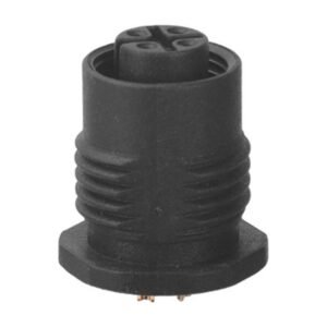 MR-M12-PM-15 - M12 Female Panel Mount Front Fastened Plastic Waterproof Electrical Connector