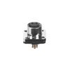 M12 Female Panel Mount Square Flange Waterproof electrical Socket Connector MR-M12-PM-19