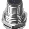 M12 Male Panel Mount Front Fastened Waterproof Electrical Connector With PG9 Screw Thread MR-M12-PM-21