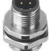 M12 Male Panel Mount Rear Fastened Waterproof Electrical Connector With Thread M16X1.5 MR-M12-PM-26