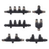 Can Bus 3 Way T Y Type Adapter M12 M8 Y Splitter Cable Female to Male Molded Electrical Connector for Led Outdoor Lighting MR-M12-SA-01