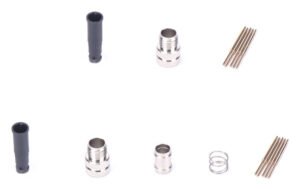 M5 Cable Male Overmolded Waterproof Electronic Connector Straight MR-M5-OC-06