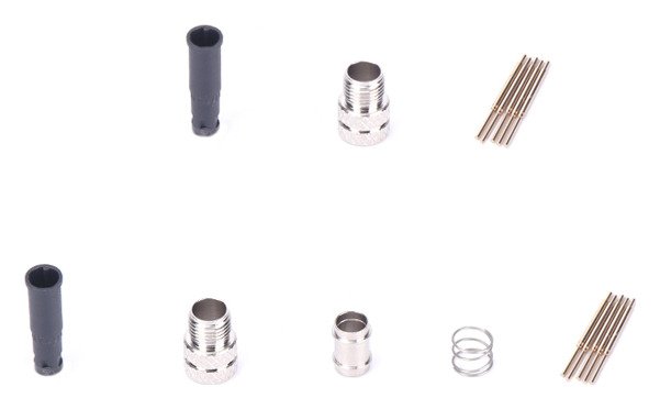 M5 Cable Male Overmolded Waterproof Electronic Connector Right Angle Shielding MR-M5-OC-07-RL