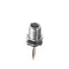 M5 Female Panel Mount Front Fastened Waterproof Connector With Wires MR-M5-PM-01