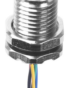 M5 Female Panel Mount Front Fastened Waterproof Connector With Wires MR-M5-PM-01