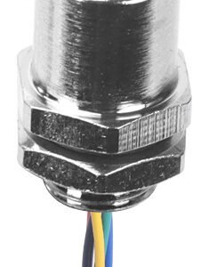 M5 Female Panel Mount Rear Fastened Waterproof Connector With Wires MR-M5-PM-02