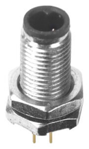 M5 Male Panel Mount Front Fastened PCB Type Waterproof Plug MR-M5-PM-03
