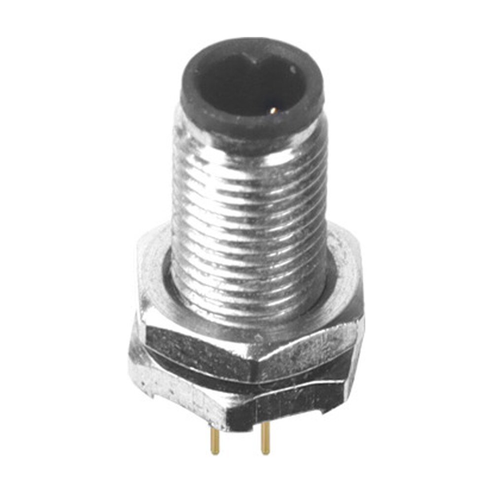 M5 Male Panel Mount Front Fastened PCB Type Waterproof Plug MR-M5-PM-03
