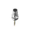 M5 Male Panel Mount Rear Fastened Waterproof Plug With Wires MR-M5-PM-04