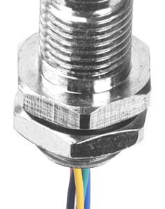 M5 Male Panel Mount Rear Fastened Waterproof Plug With Wires MR-M5-PM-04