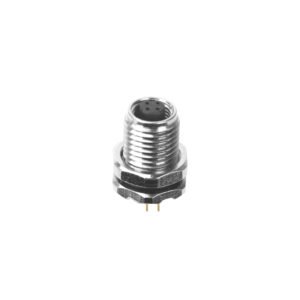 M5 Female Panel Mount Front Fastened PCB Type Waterproof Plug MR-M5-PM-06