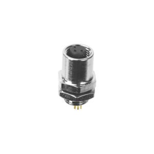 M5 Female Panel Mount Rear Fastened Solder Type Waterproof Connector MR-M5-PM-07