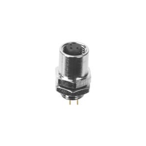 M5 Female Panel Mount Rear Fastened PCB Type Waterproof Plug MR-M5-PM-08