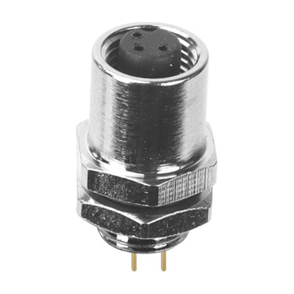 M5 Female Panel Mount Rear Fastened PCB Type Waterproof Plug MR-M5-PM-08