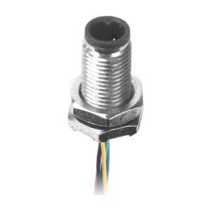 MR-M5-PM-09 - M5 Male Panel Mount Front Fastened Waterproof Plug With Wires