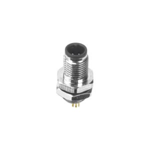 M5 Male Panel Mount Rear Fastened Solder Type Waterproof Plug MR-M5-PM-10