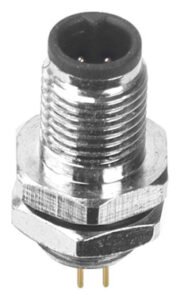 M5 Male Panel Mount Rear Fastened PCB Type Waterproof Receptacle MR-M5-PM-11