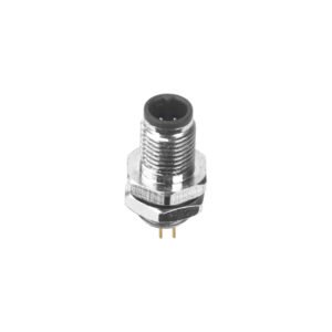 M5 Male Panel Mount Rear Fastened PCB Type Waterproof Receptacle MR-M5-PM-11
