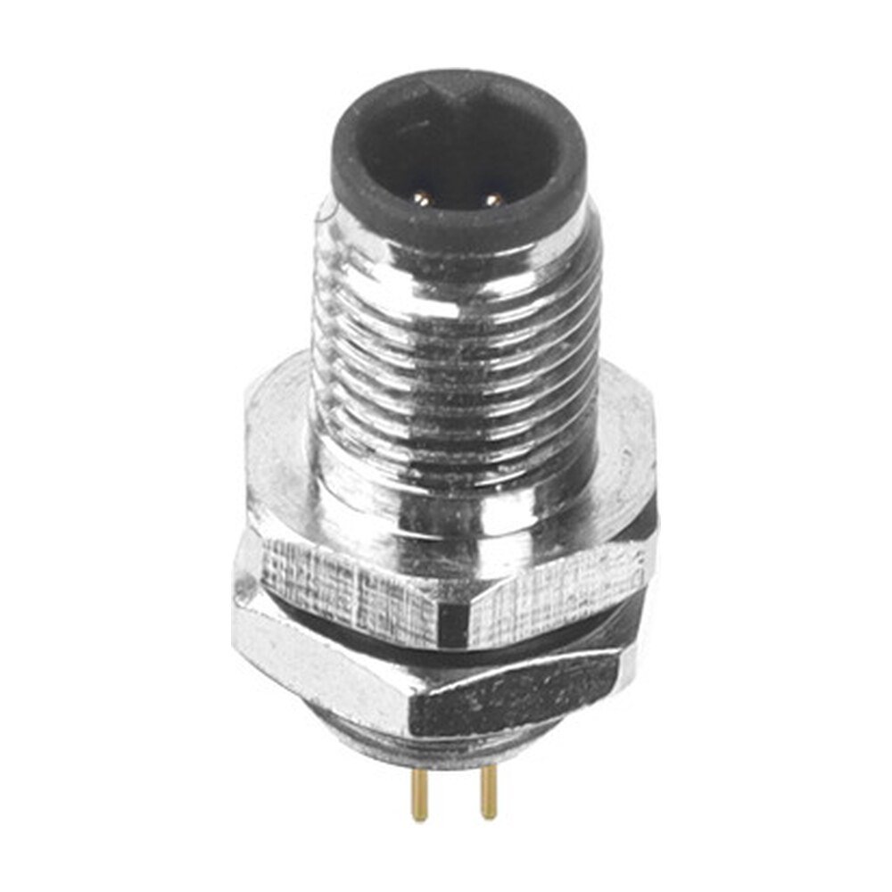 M5 Male Panel Mount Rear Fastened PCB Type Waterproof Receptacle MR-M5-PM-11