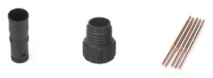 M8 Cable Male Molded Waterproof Electrical Connector Straight Plastic Screw MR-M8-OC-03-RL