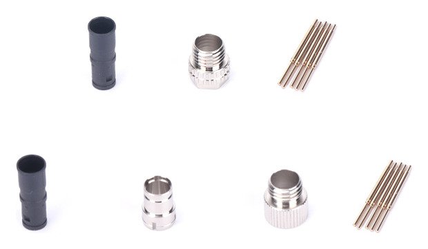 M8 Cable Male Molded Waterproof Electrical Connector Straight MR-M8-OC-04-RL