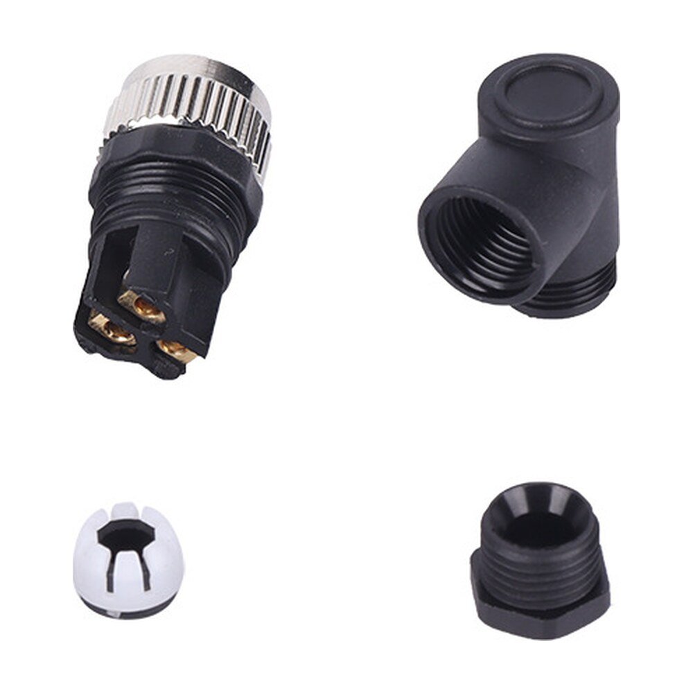 M8 3 4Pin A Coded Female Cable Assembly Type Screw Joint Right Angle Waterproof Connector MR-M8-OC-07