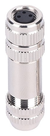M8 Female Cable Assembly Solder Type Field Wireable Waterproof Connector Metal Shielding MR-M8-OC-08