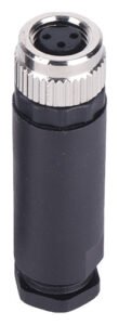 M8 Female Cable Assembly Solder Type Field Wireable Waterproof Connector MR-M8-OC-09