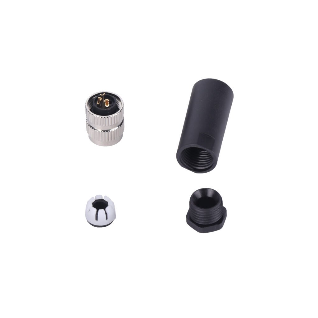 M8 Female Cable Assembly Solder Type Field Wireable Waterproof Connector MR-M8-OC-09