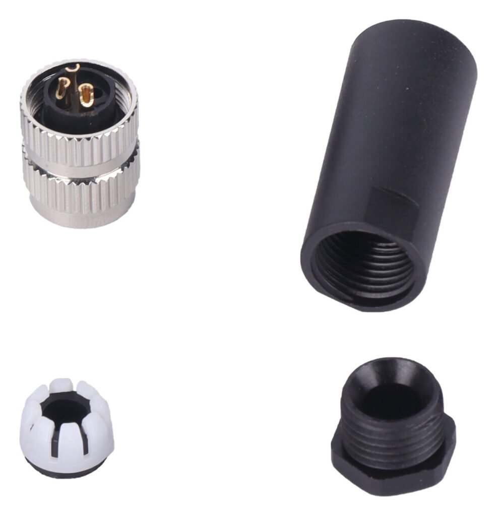 M8 Female Cable Assembly Solder Type Field Wireable Waterproof Connector MR-M8-OC-09